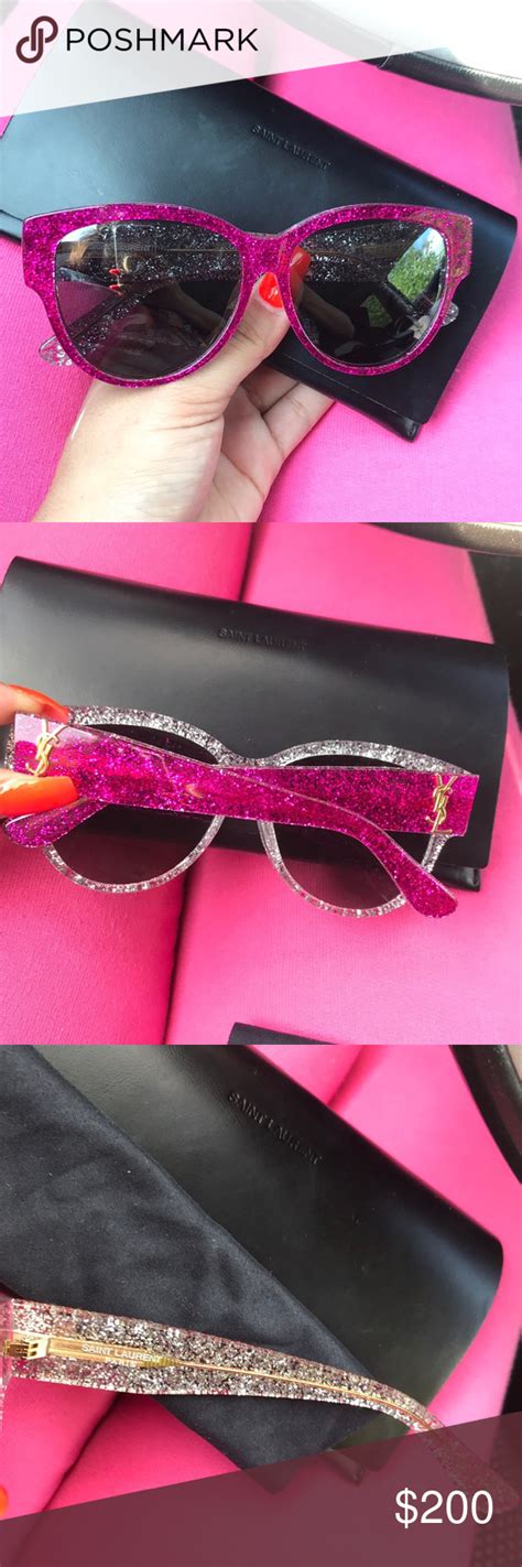 ysl glitter sunglasses|who makes YSL sunglasses.